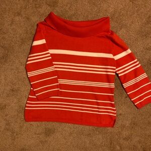 Very cute 3/4 sleeve knit by Rafaella worn once. Medium, cotton blend